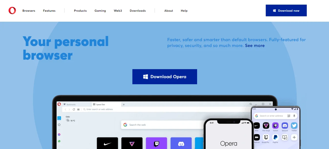 visit opera website