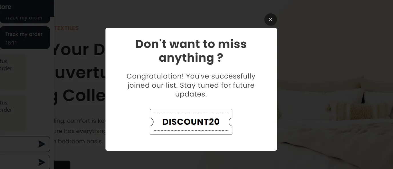 countdown discount popup 2 for eCommerce conversion rate