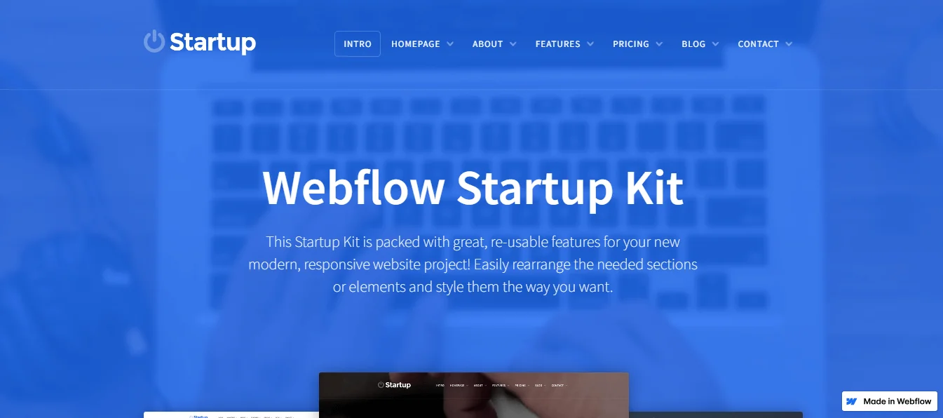 Webflow Startup Kit - Best for Startups