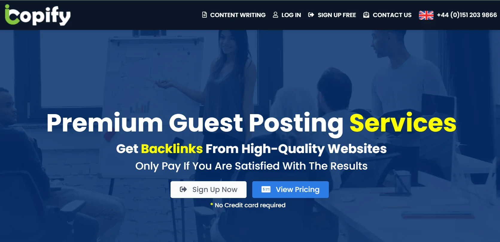 The other service for guest posting is iCopify