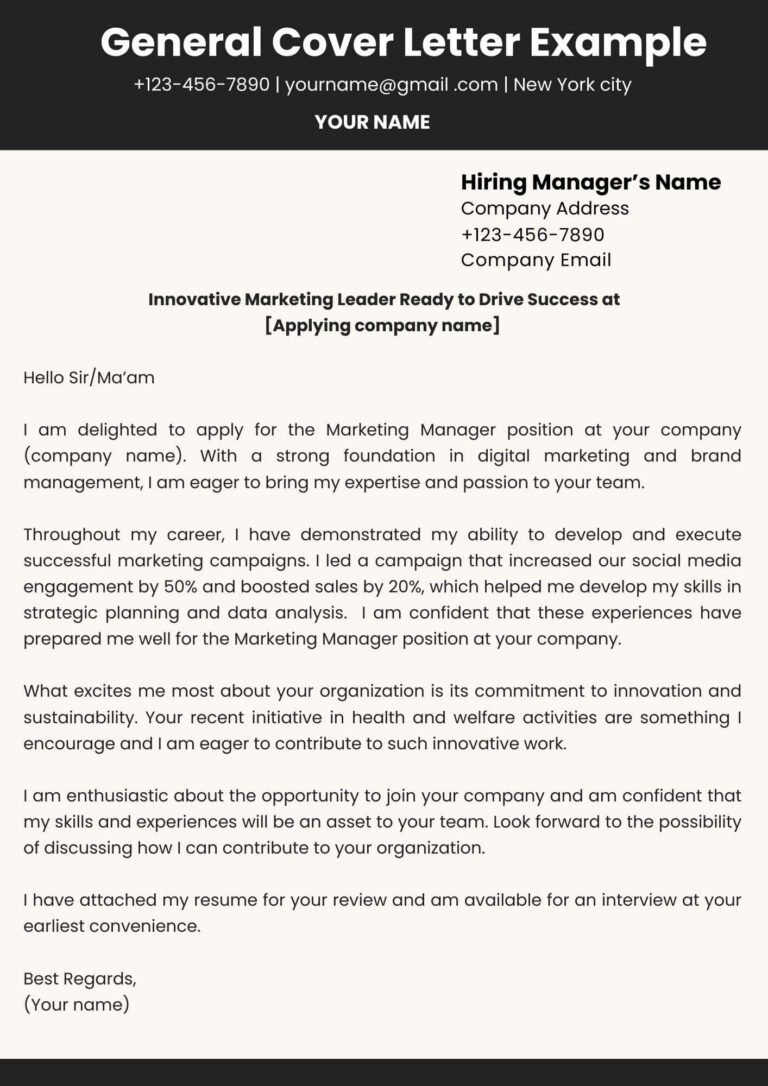20+ Best Cover Letter Examples in 2026 (Templates + Samples)
