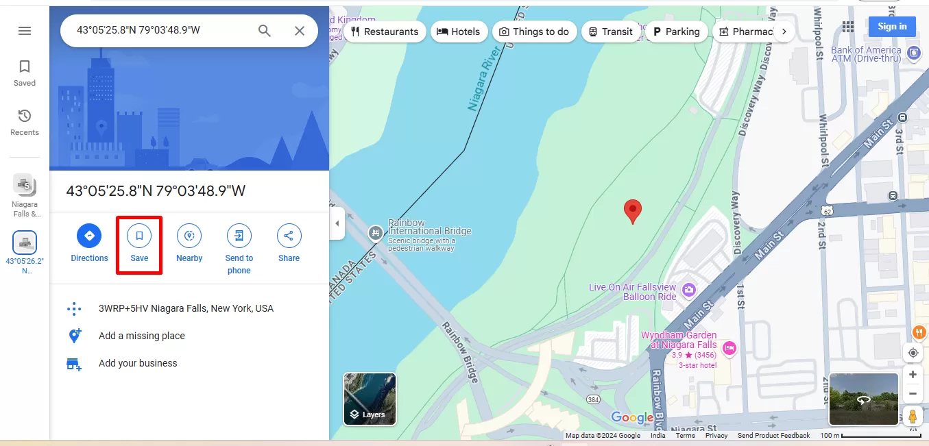 drop a pin in desktop