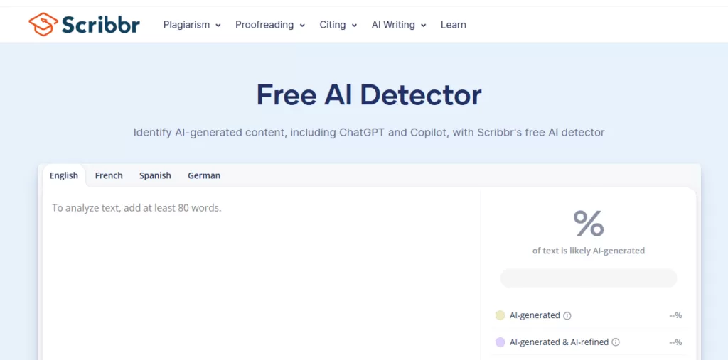 Top AI Detector You Need to Use in 2026 7 Scribbr