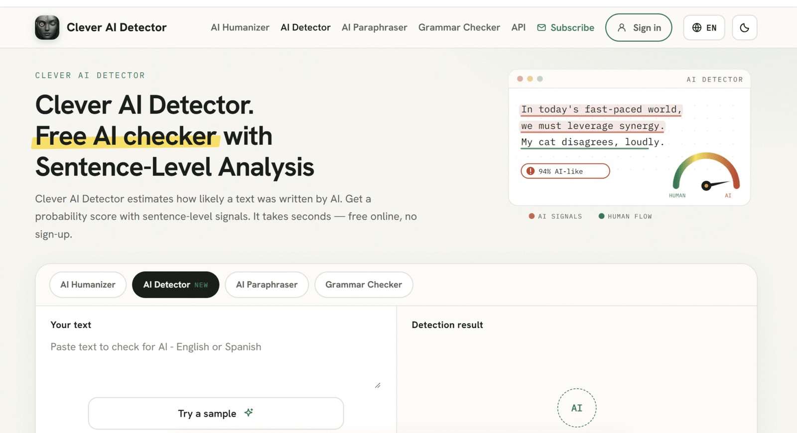 clever ai detector