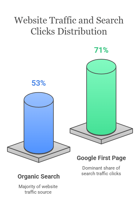 SERP page clicks data
