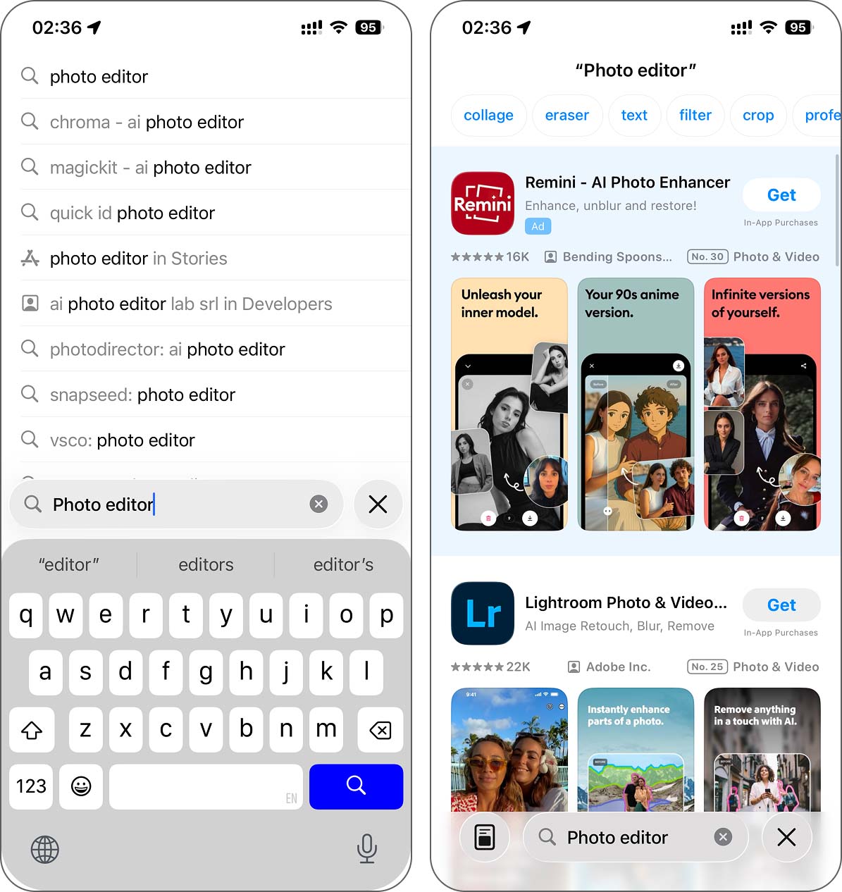 app store search