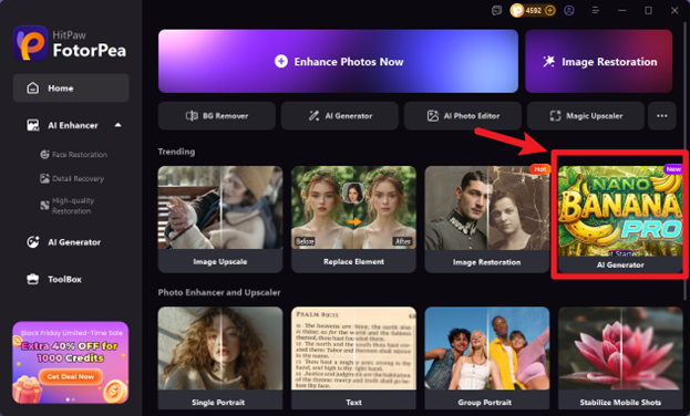 Access the AI Generator