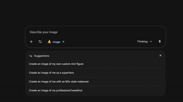 Gemini AI Image Generator steps