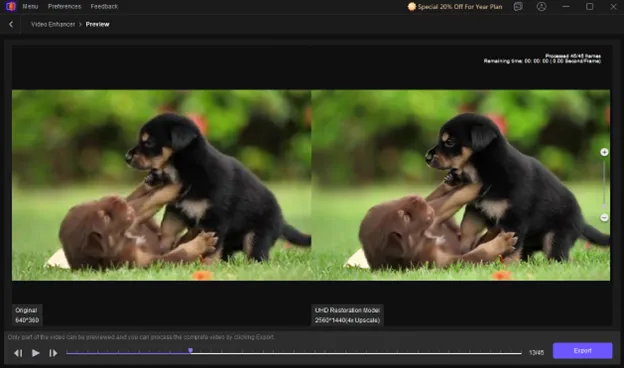 10 4K Upscaler You Must Try on Desktop, Mobile and Online 6 How to Enhance Videos 3