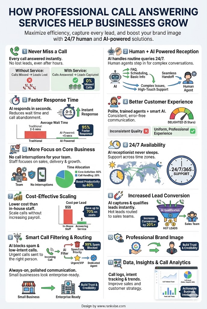 How Professional Call Answering Services Help Businesses Grow