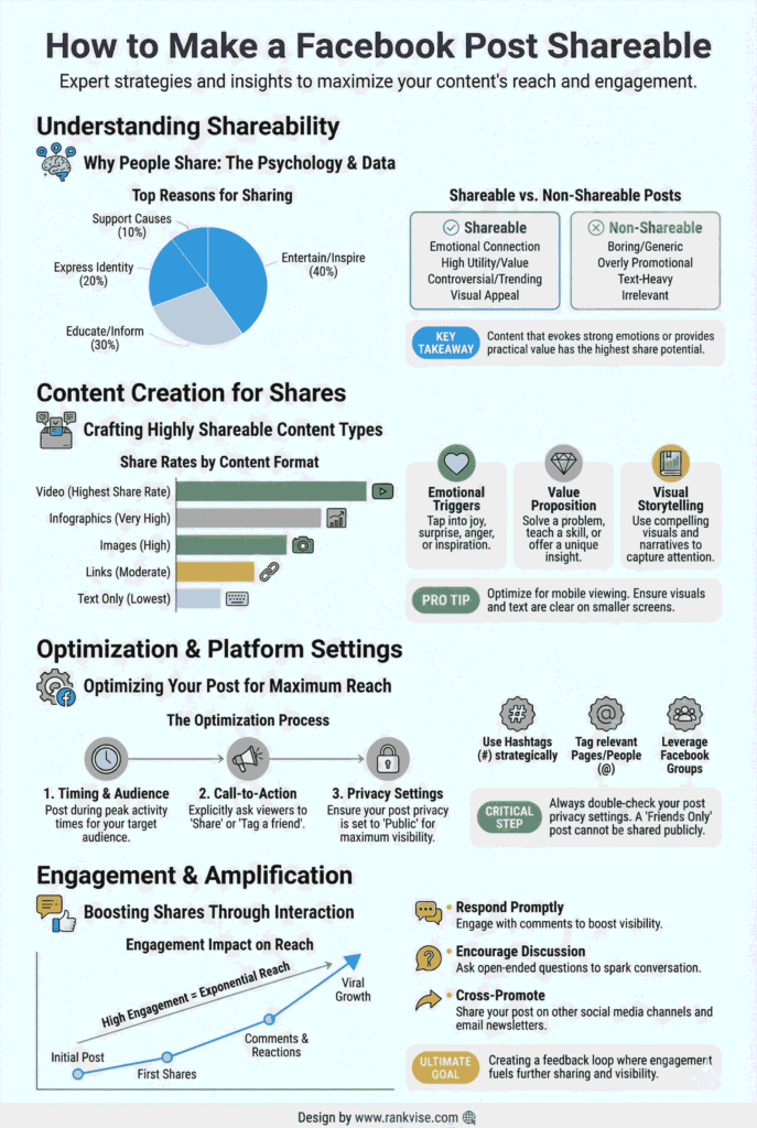 How to Make a Facebook Post Shareable guide