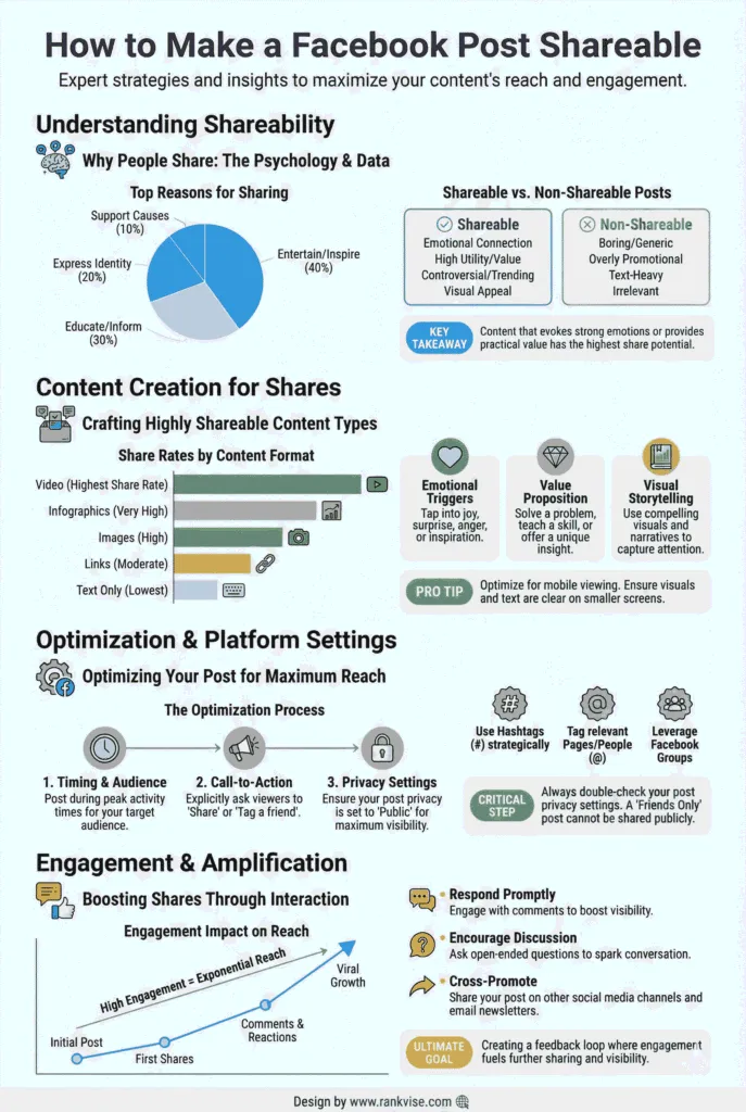 How to Make a Facebook Post Shareable: The Complete Guide 3 How to Make a Facebook Post Shareable guide