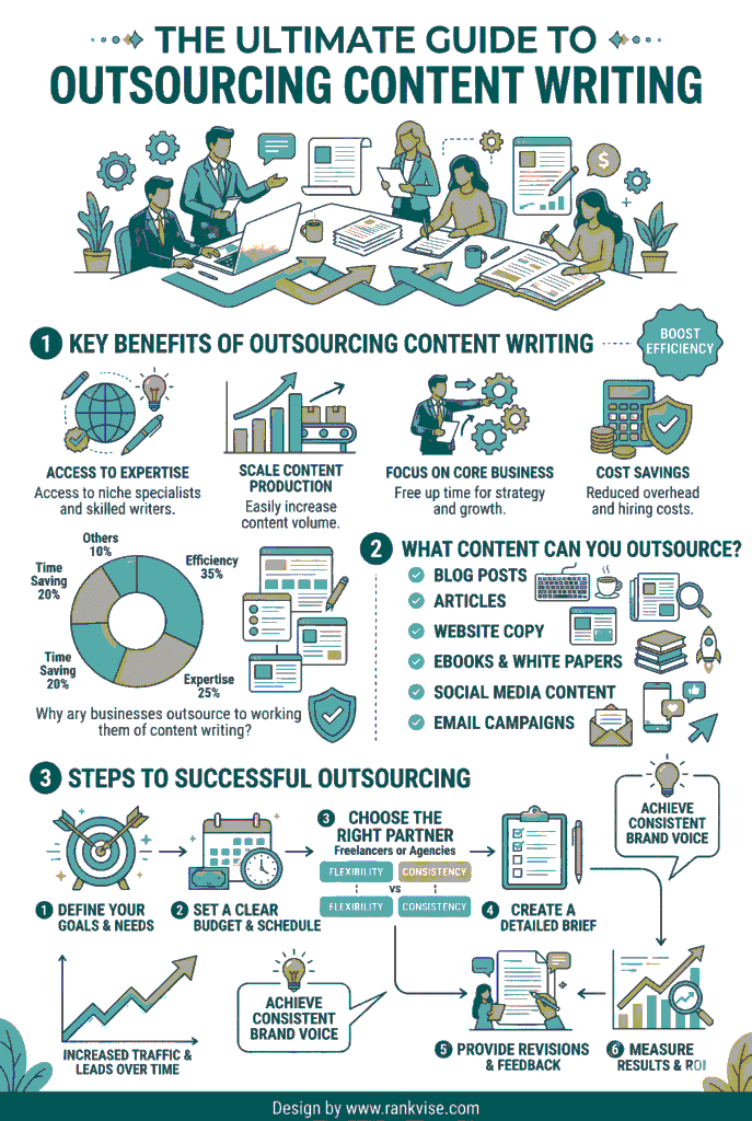 Outsourcing Content Writing Infographic Guide