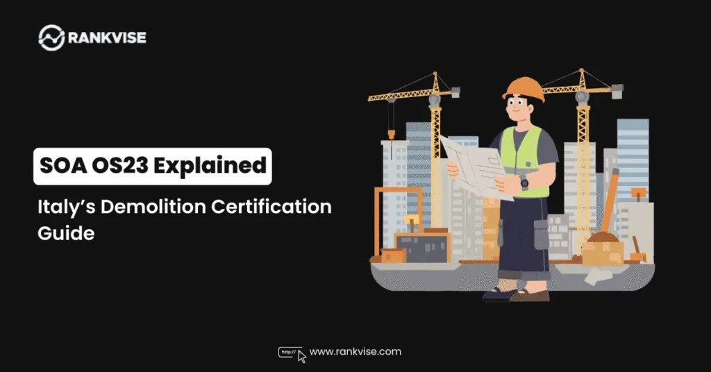 SOA OS23: Italy's Demolition Certification Explained 11 SOA OS23 Explained