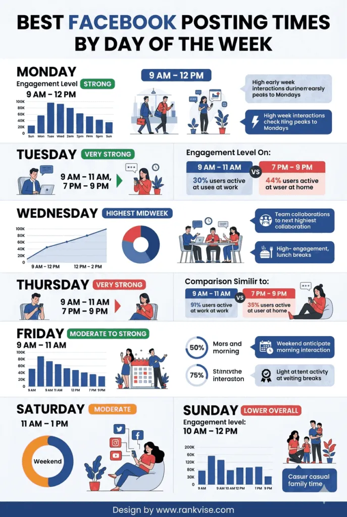 Best Time to Post on Facebook to Maximise Reach and Engagement 3 best time to post on facebook guide
