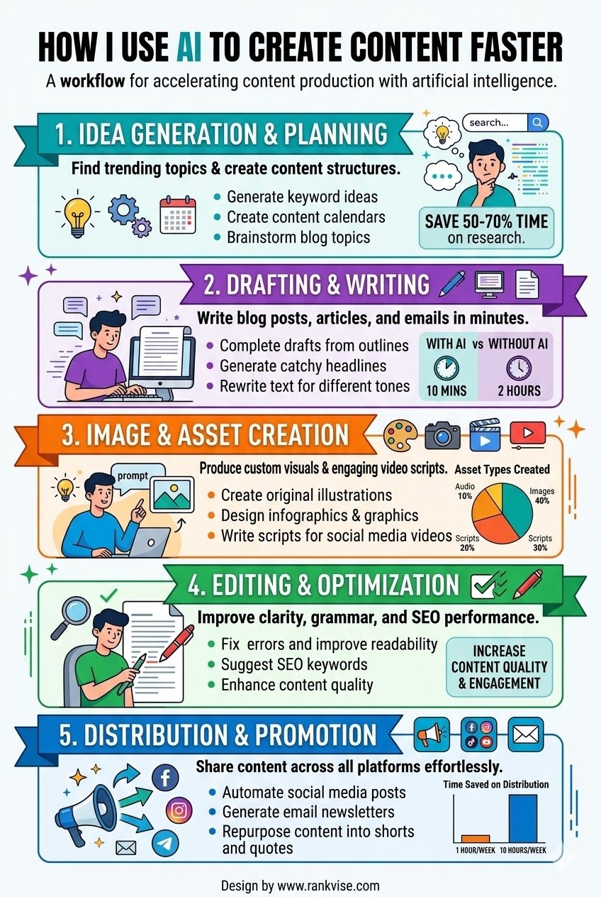 How I Use AI to Create Content Faster in 2026 3 How I Use AI to Create Content Faster