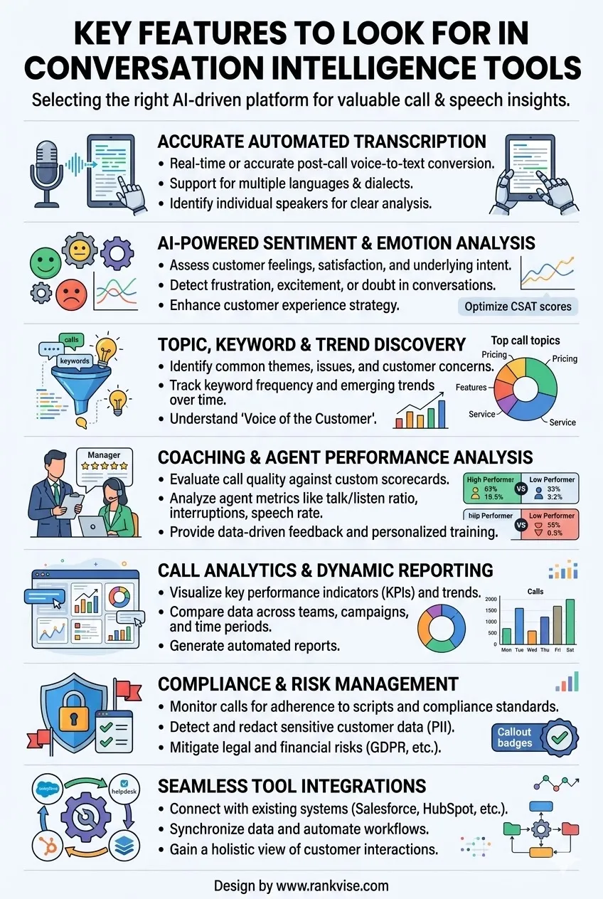 Key Features of Conversation Intelligence Tools