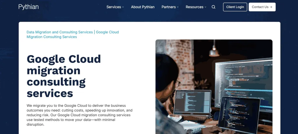 Top Google Cloud Consulting Firms for Cloud Migration 5 Pythian