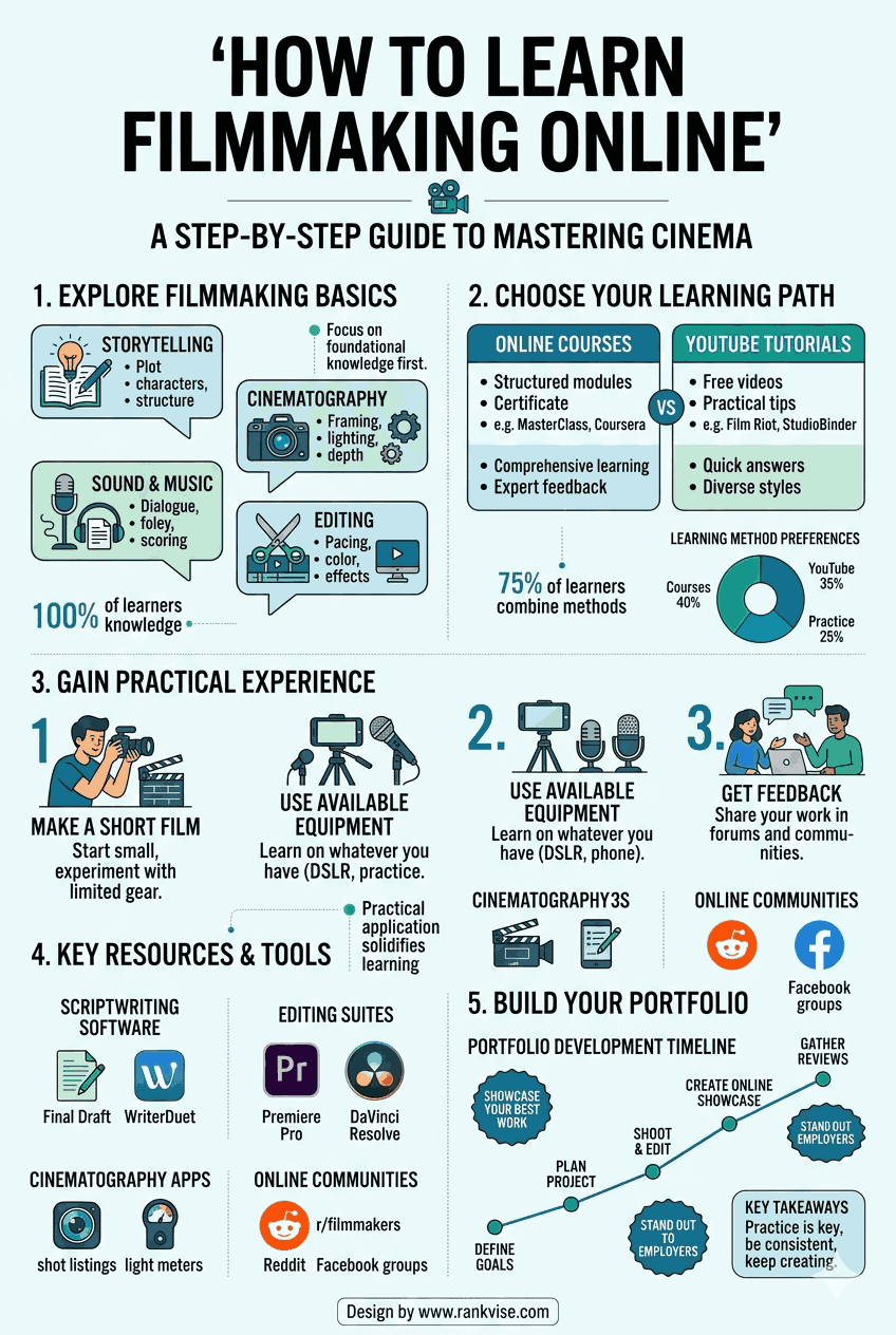 Best Sites for Filmmakers to Learn, Create & Get Hired