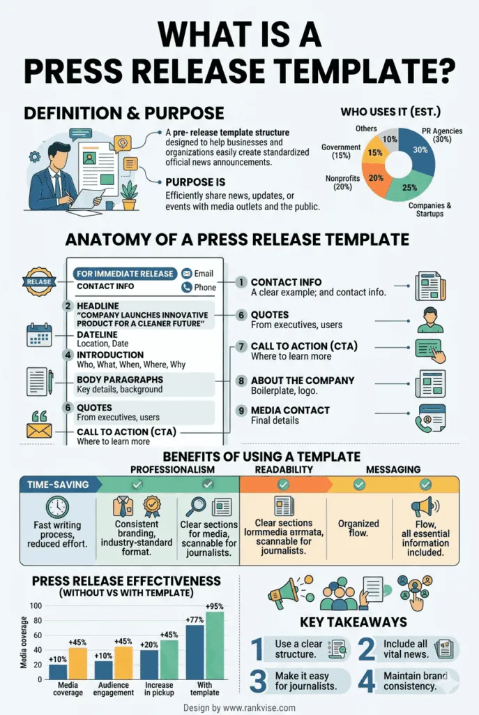 what is a press release template