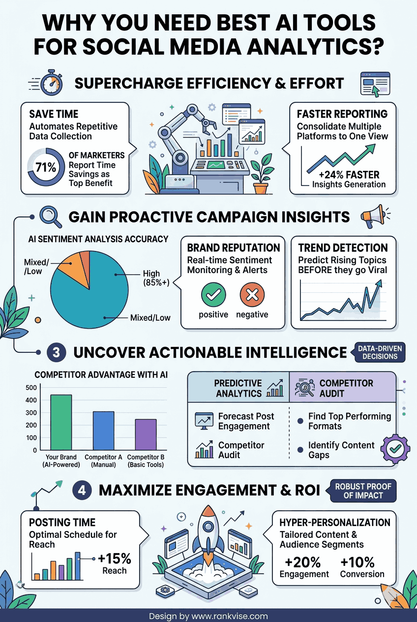 12 Best AI Tools for Social Media Analytics June 2026