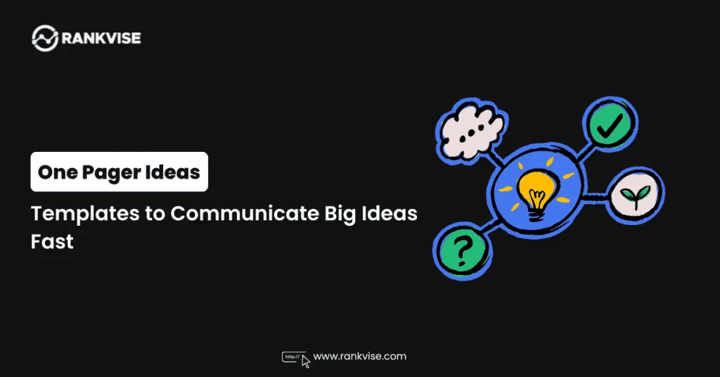One Pager Ideas