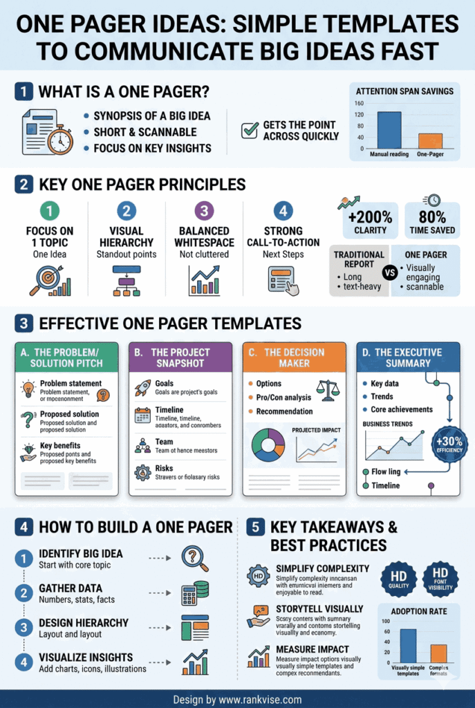 One Pager Ideas Simple Templates