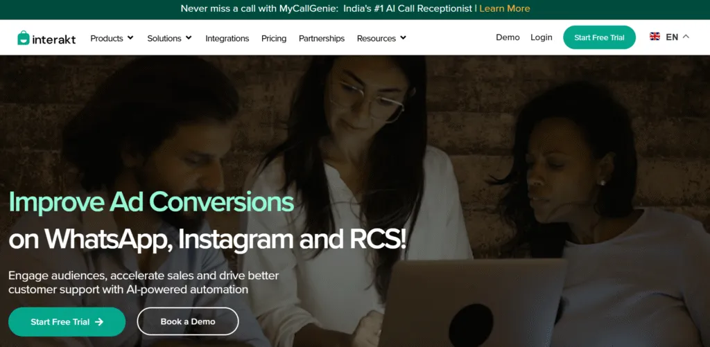 whatsapp customer support software interakt