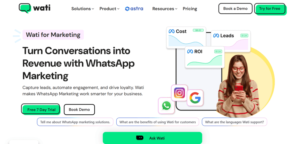 whatsapp customer support software wati