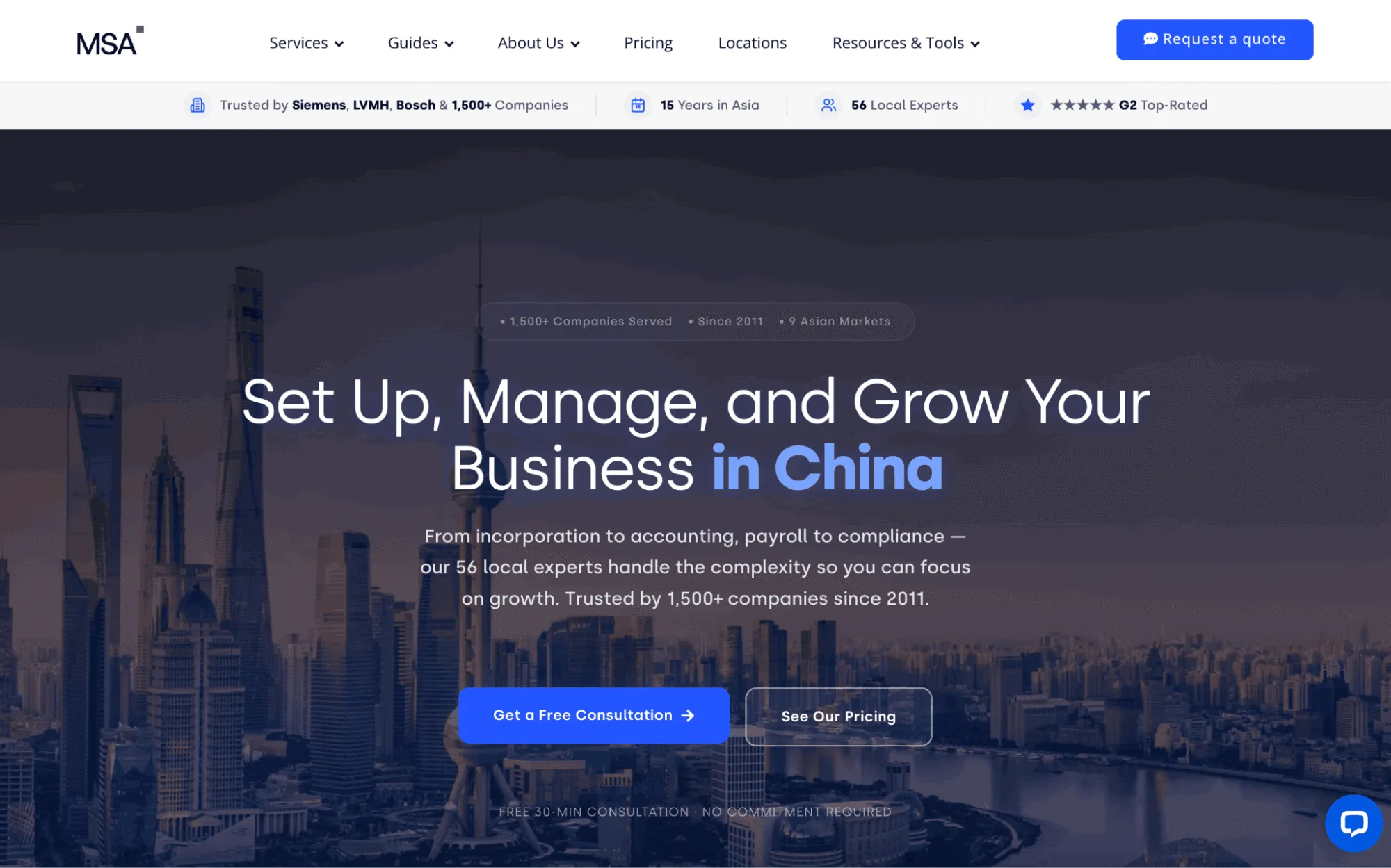 5 Best Company Formation Services for China Market Entry 3 MSA Asia