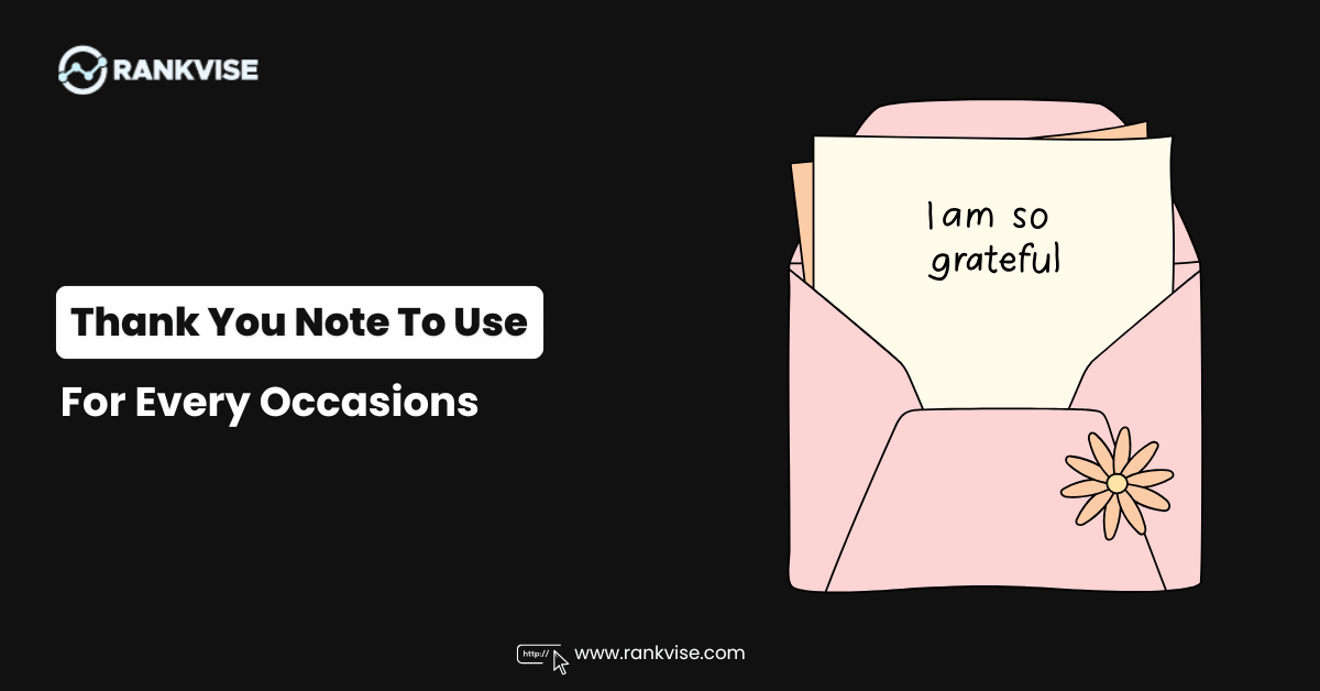 How to Write a Thank You Note