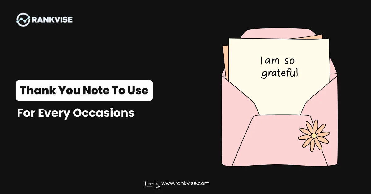 How to Write a Thank You Note