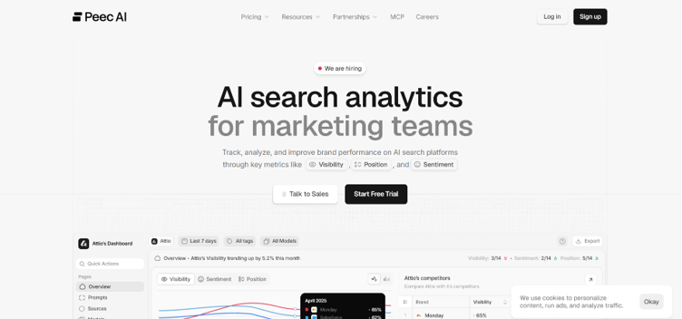 10 Best GEO Tools for AI Search Visibility in 2026 6 Peec AI